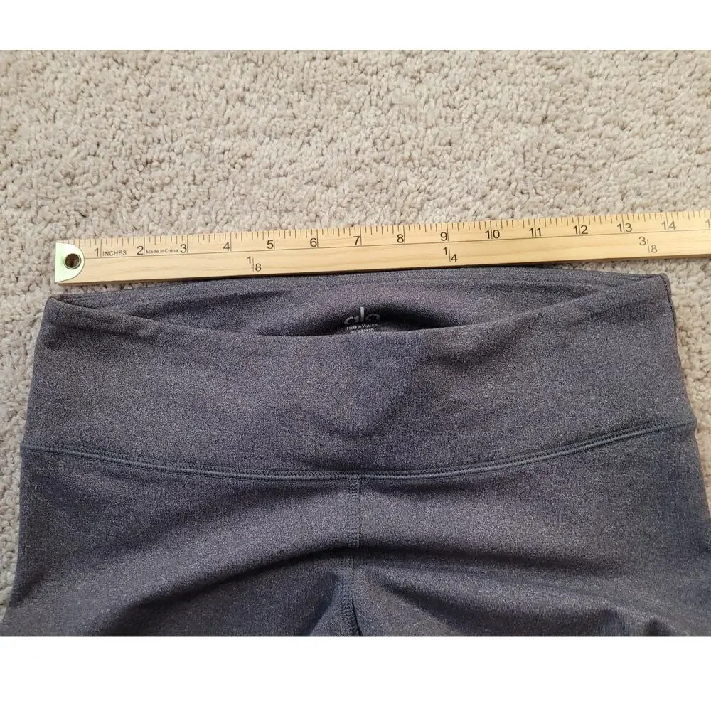 ALO Yoga Coast Leggings M Gray Mesh Stirrup Athleisure Y2K